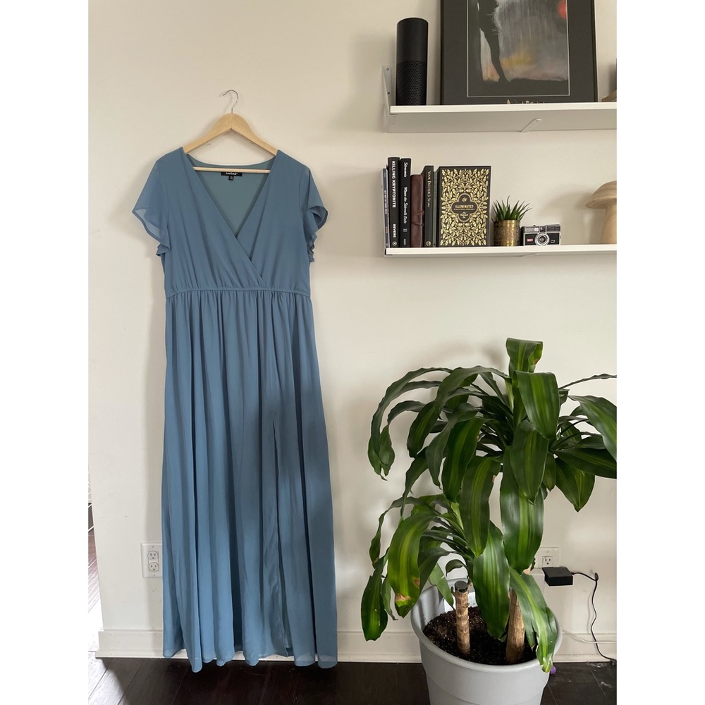 Lulus Slate Blue Bridesmaid Dress